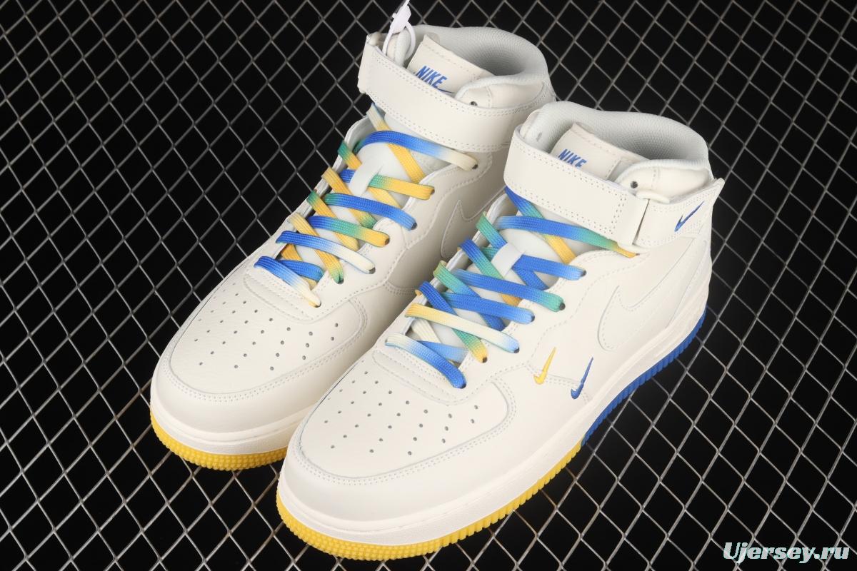 NIKE Air Force 1' 07 Mid Su19 3M reflective medium-top casual board shoes GT5663-306