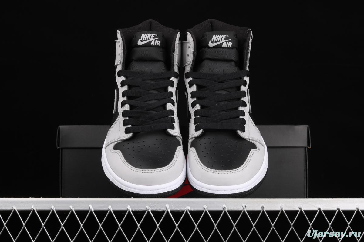 Air Jordan 1 High Gao Bang Gray Panda Shadow Gray 2.0 575441-035 555088-035
