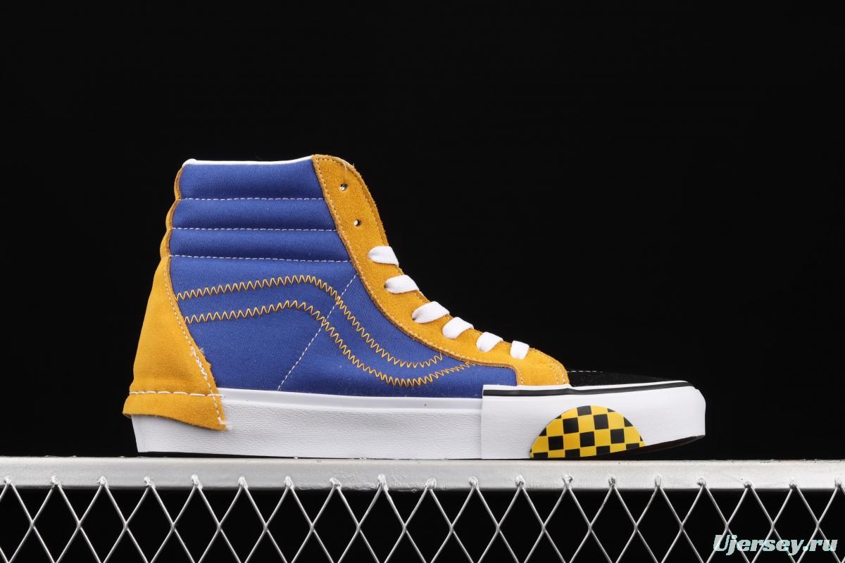 Vans SK8-Hi Reissue Ca Vance deconstructs and splices VN0A3WM15FG of high-top vulcanized shoes