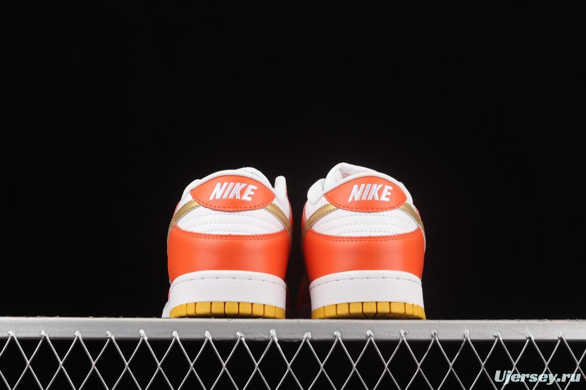 NIKE DUNK Low Golden Orange Platinum Orange SB rebound Fashion Leisure Board shoes DQ4690-800