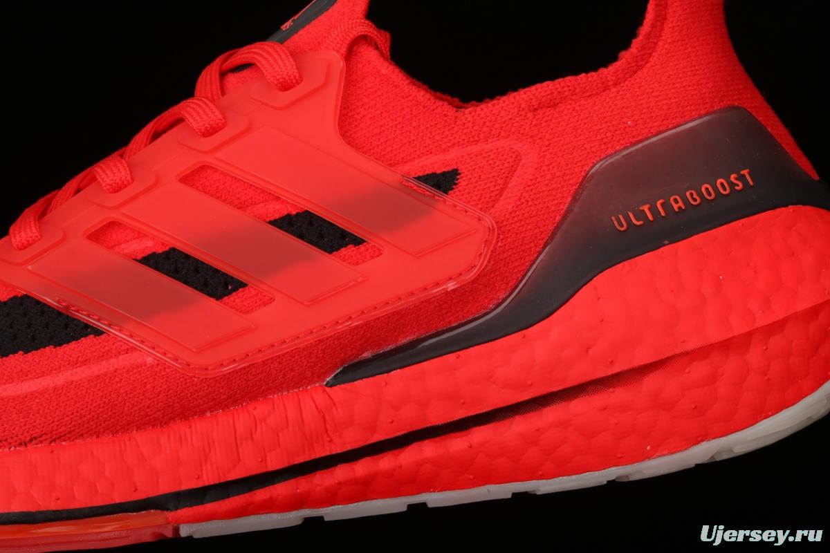 Adidas Ultra Boost 21 Consortium FY0387 Das new thick-soled popcorn running shoes