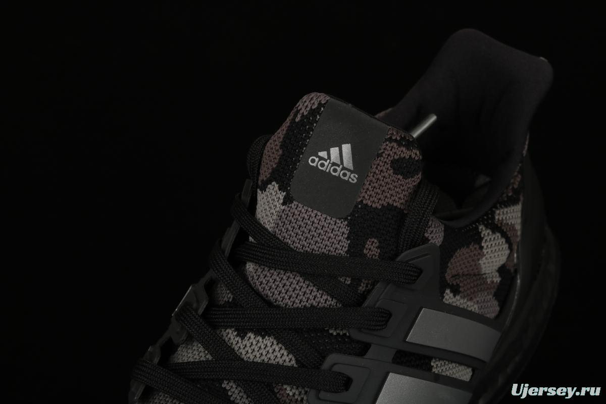 Bape x Adidas Ultra Boost Green Camo G54784 1.0 first generation UB leisure sports jogging shoes