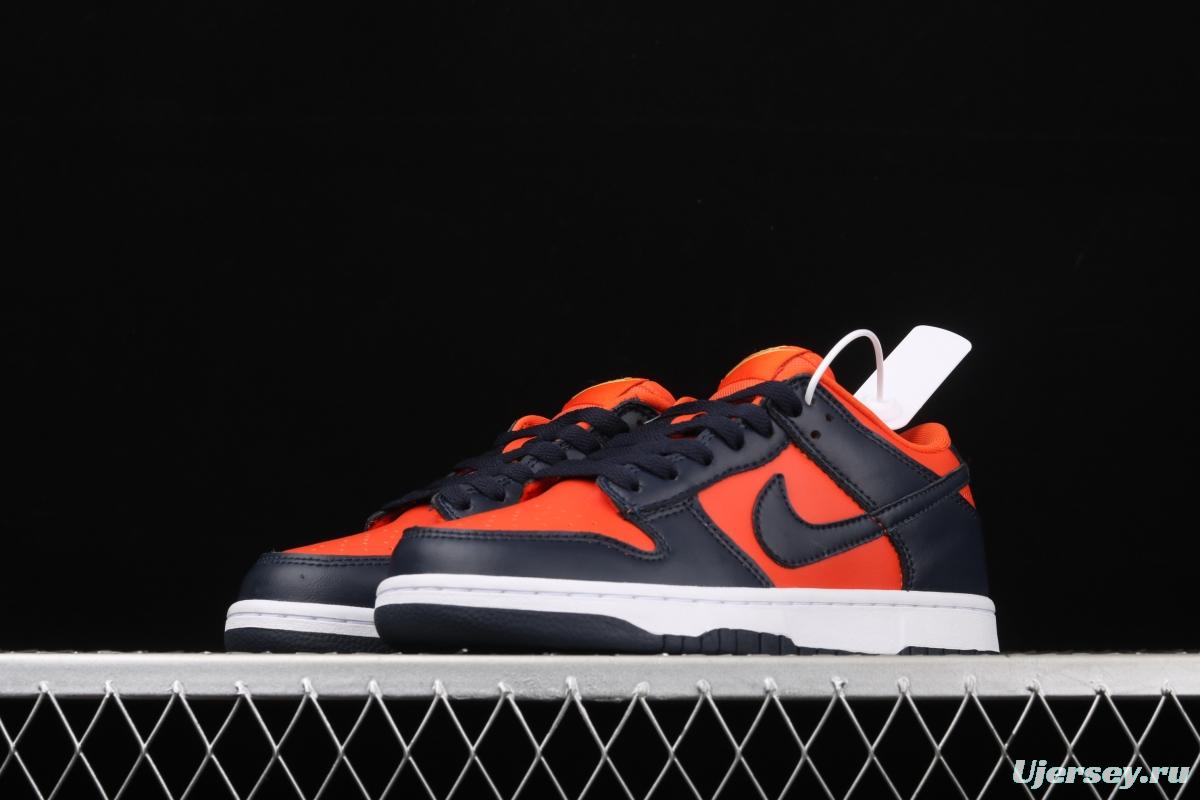 NIKE SB DUNK Low SP Fanta color matching head layer low side leisure sports board shoes CU1727-800