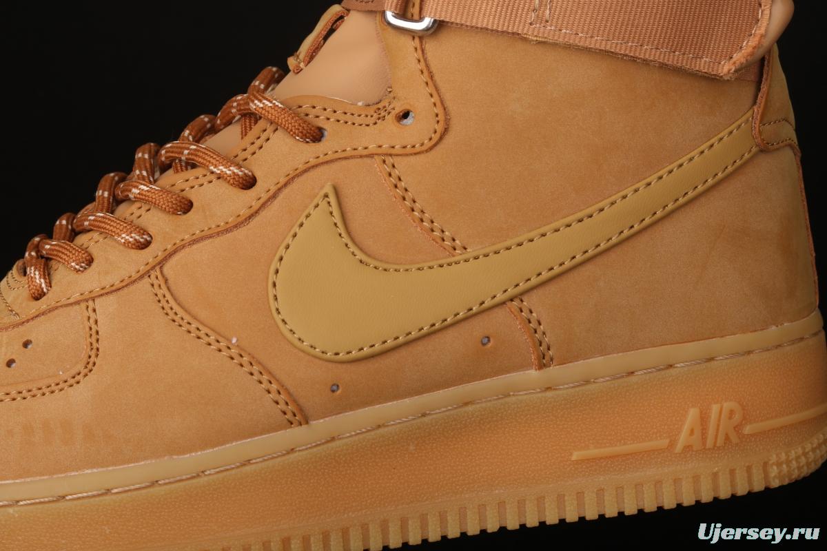 NIKE Air Force 1 High'07 2019 new wheat color high upper shoes CJ9178-200