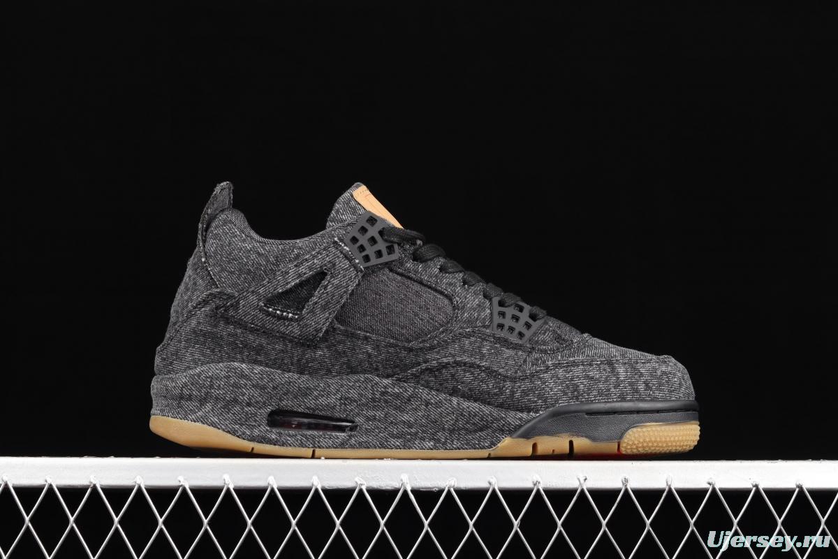 Levi's x Air Jordan 4 Levi joint name tannin black AO2571-001