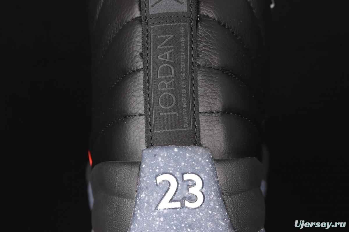 Air Jordan 12 Retro 2 2 Black Samurai first layer authentic carbon basketball shoes DC1062-006