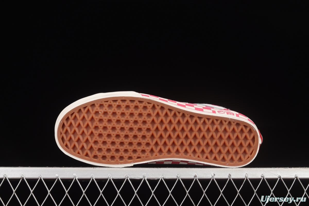 Vans Style 36 Anaheim Pink and White Checkerboard Low Help Casual Board Shoes VN0A38GF2U9