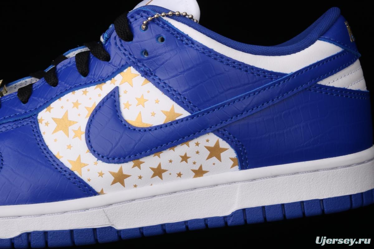 Supreme x NIKE SB DUNK Low joint style leisure sports skateboard shoes DH3228-100