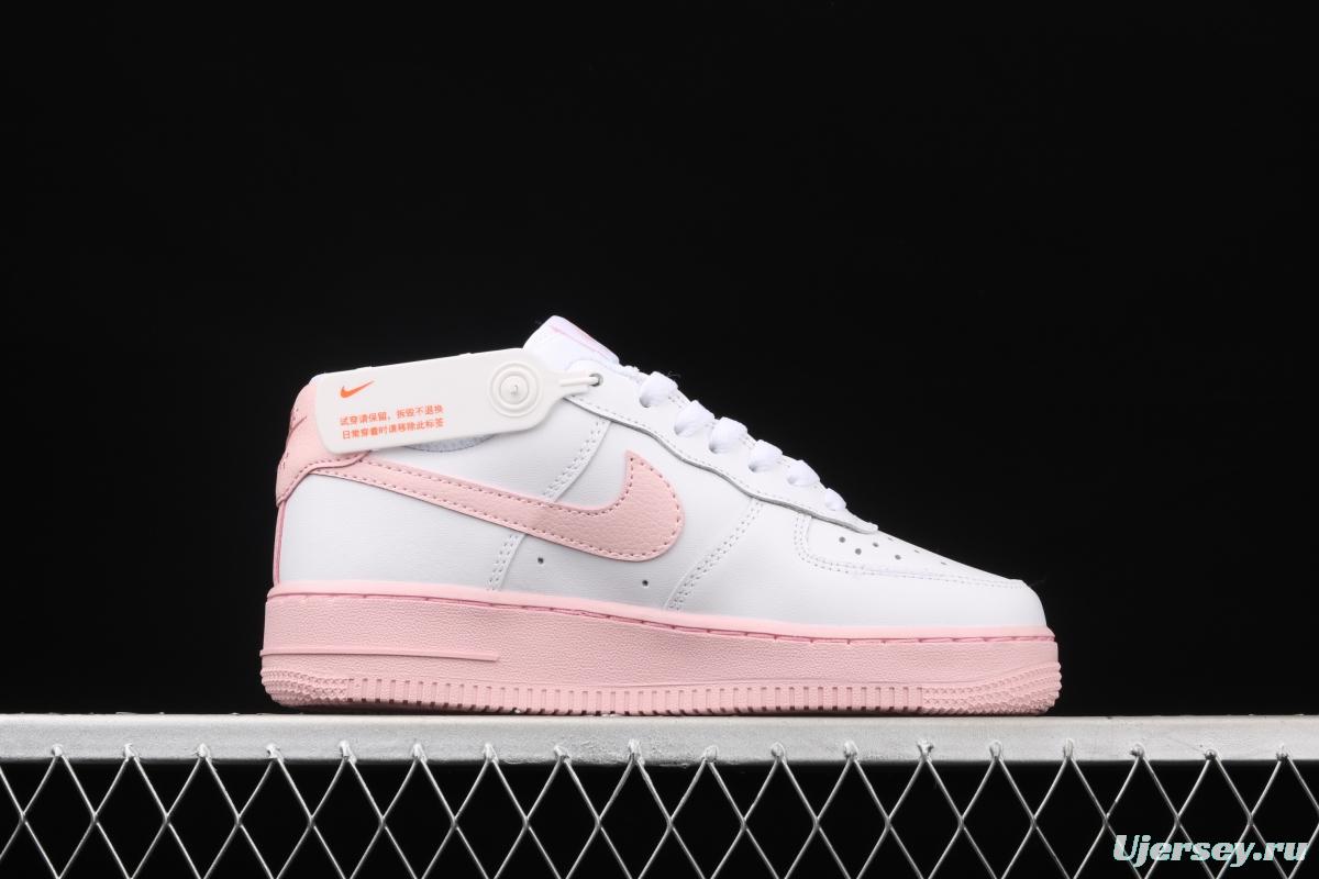 NIKE Air Force 1 Low GS girl powder accessories low upper board shoes CV7663-100