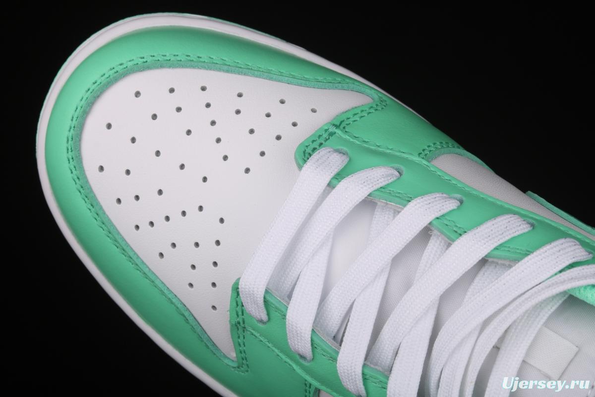 NIKE SB DUNK Low White/Green Glow Tiffany Green White Slam Dunk Series low side leisure sports skateboard shoes DD1503-105