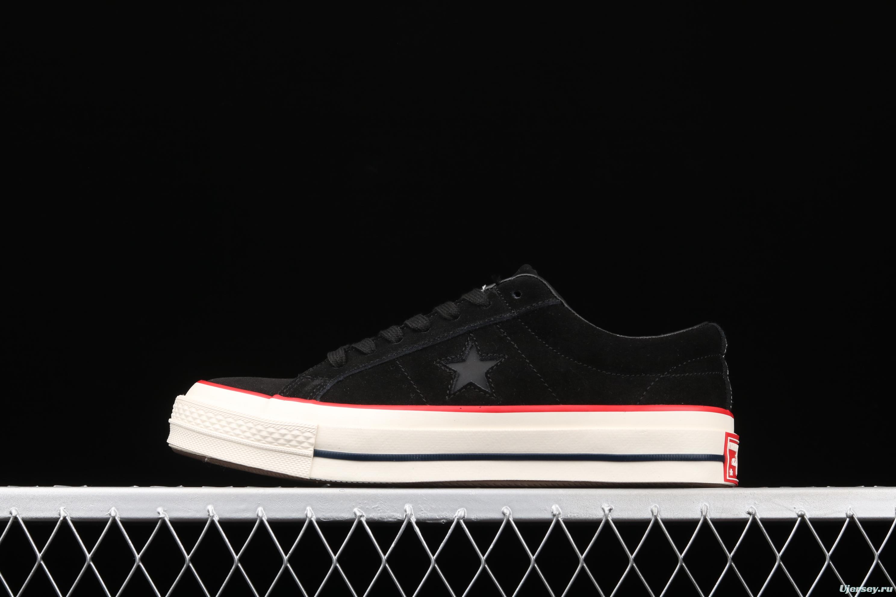 Converse One Star Yi Xing Mucun frosted material low side collision color splicing board shoes 158476C