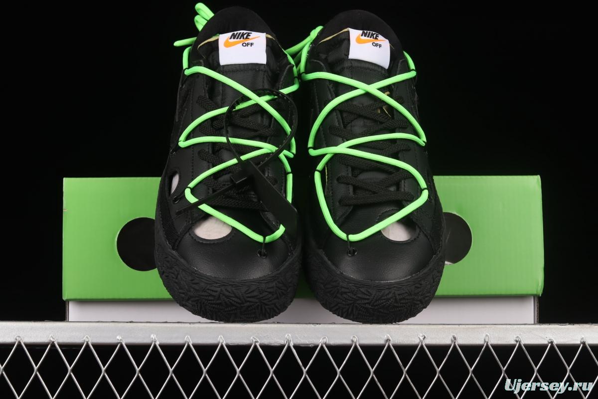 OFF-White x NIKE Blazer Low co-branded deconstruction style trailblazer low upper shoes DH7863-001