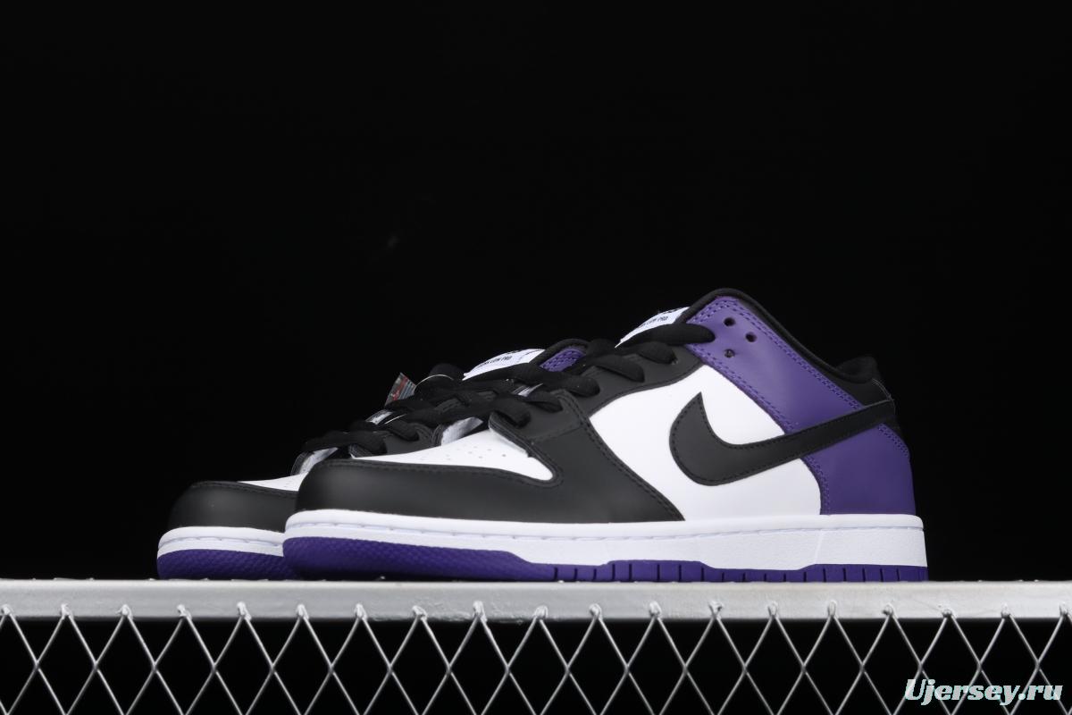 NIKE SB DUNK Low Court Purple black and purple North Carolina low-top leisure sports skateboard shoes BQ6817-500