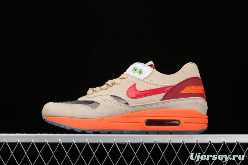 Clot x NIKE Air Max 1 Kiss of Death joint style retro casual running shoes DD1870-100