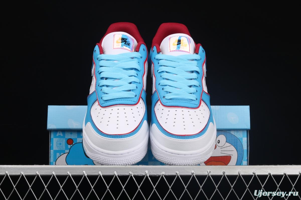 NIKE Air Force 11607 Doraemon robot cat-themed low-top casual board shoes BQ8988-106