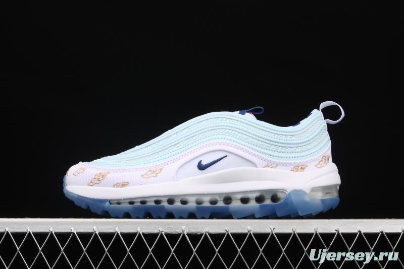 NIKE Air Max 97 Golf Golf shoes Classic Crossing bullet Air cushion running shoes CK1220-100