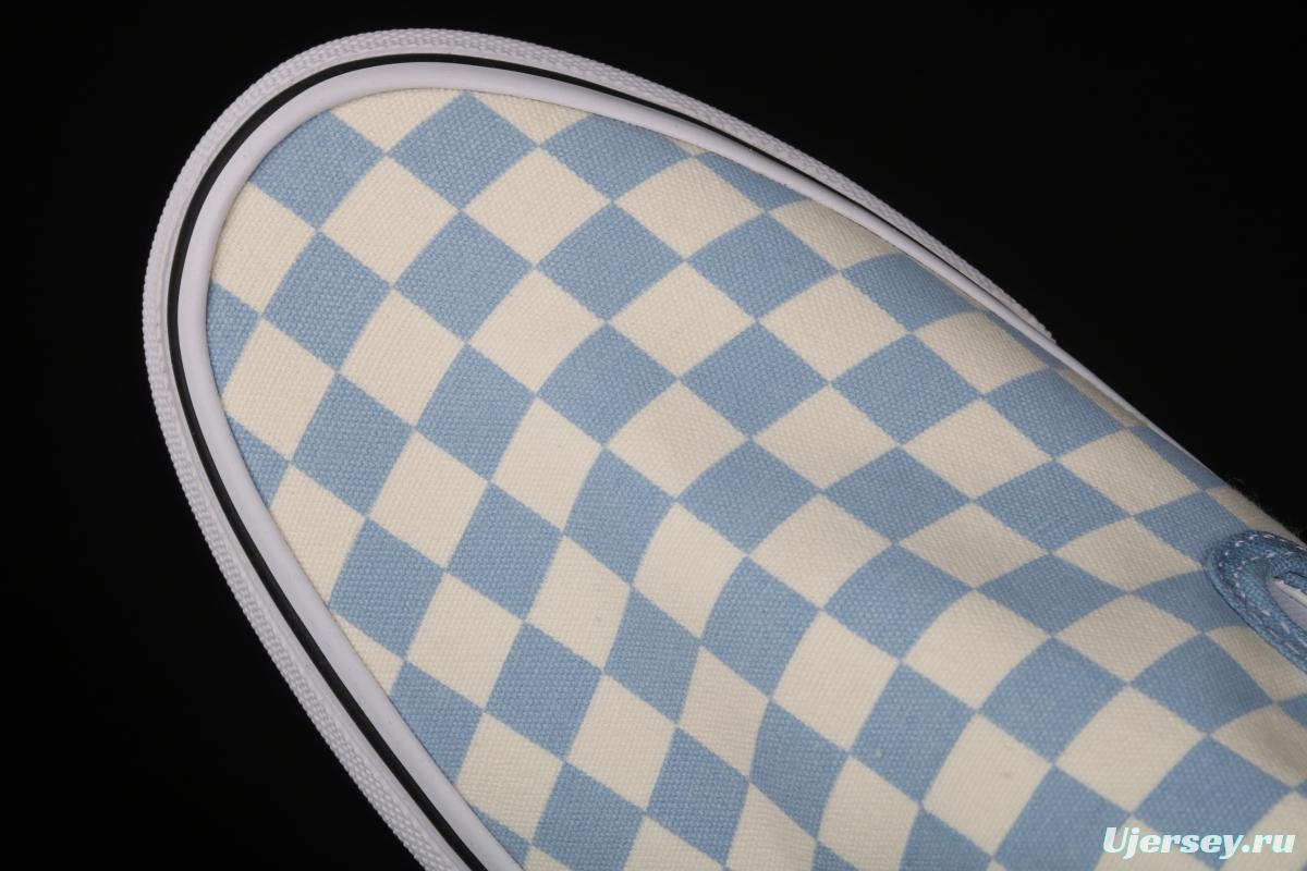 Vans Cassic Slip-0n purplish blue checkerboard Loafers Shoes leisure sports board shoes VN0A33TB42Y