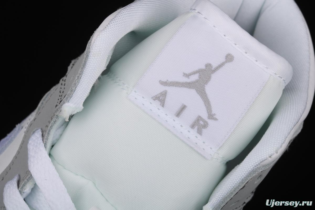 Air Jordan 1 Mid BQ6472-105Bond white, gray and blue