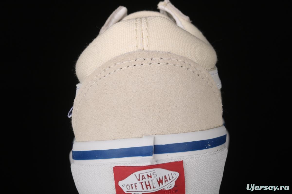 Vans Skate Classics Old Skool series rice-white low-top casual board shoes VN0A5FCBOFW