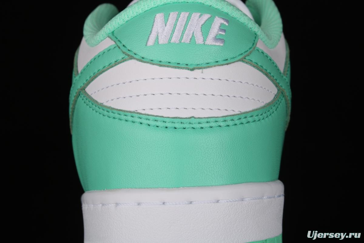 NIKE SB DUNK Low White/Green Glow Tiffany Green White Slam Dunk Series low side leisure sports skateboard shoes DD1503-105