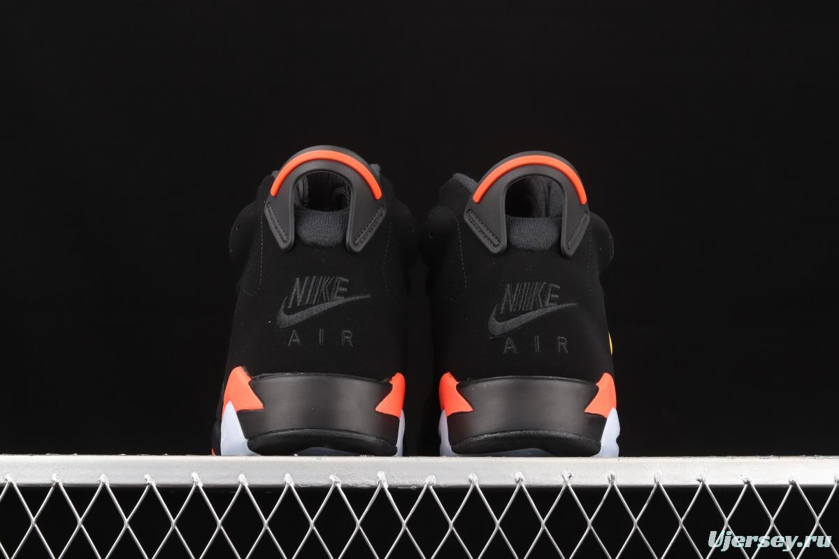 Air Jordan 6 Infrared Black Red Black Infrared 3M reflective Basketball Men's shoes 384664-060