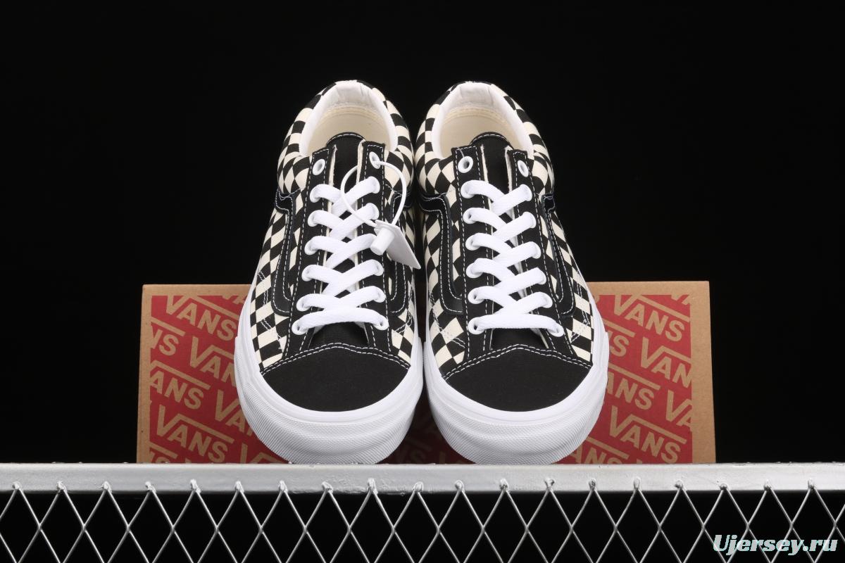 Vans Style 36 Wu Yifan same style checkerboard low-top casual board shoes VN0A54F6XC8