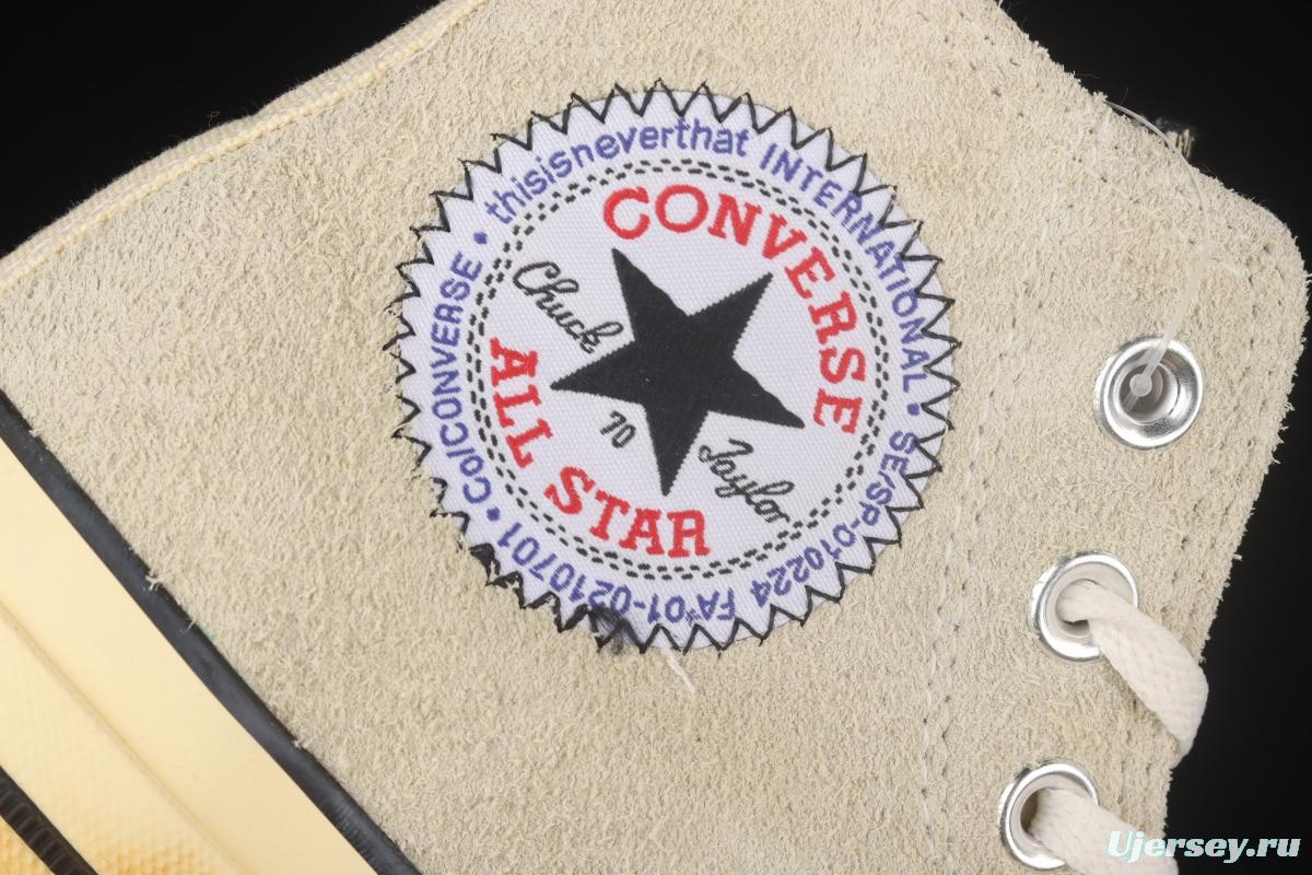 Thisisneverthat x Converse Chuck Taylor All Star 1970's Converse 2022 new suede high upper shoes 172395C