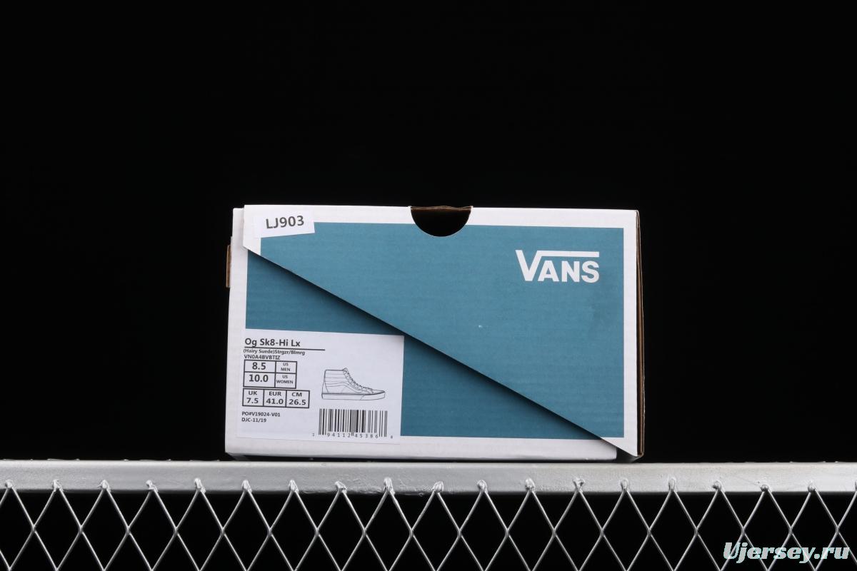 Vans Vault OG SK8-Hi Lx long suede high-top casual board shoes VN0A4BVBTIZ