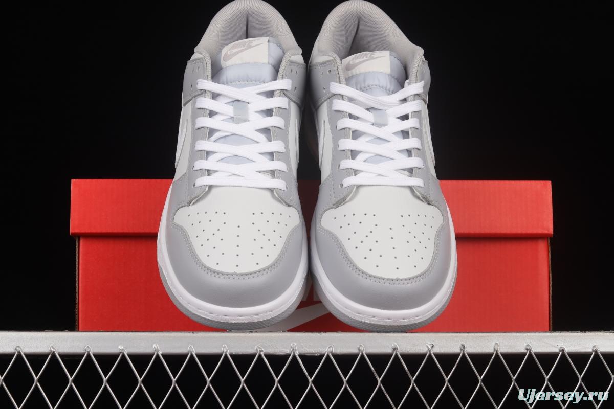 NIKE DUNK Low Retro Grey White Cool Grey Color Matching SB Buckle Rebounds Fashion Casual Sneakers DJ6188-001