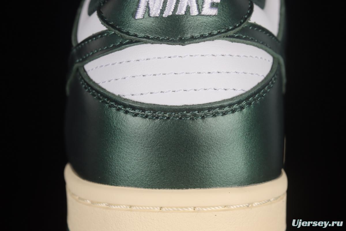 NIKE SB DUNK Low Vintage Green Navy Green Distressed SB Buckle Backboard Fashion Casual Sneakers DQ8580-100