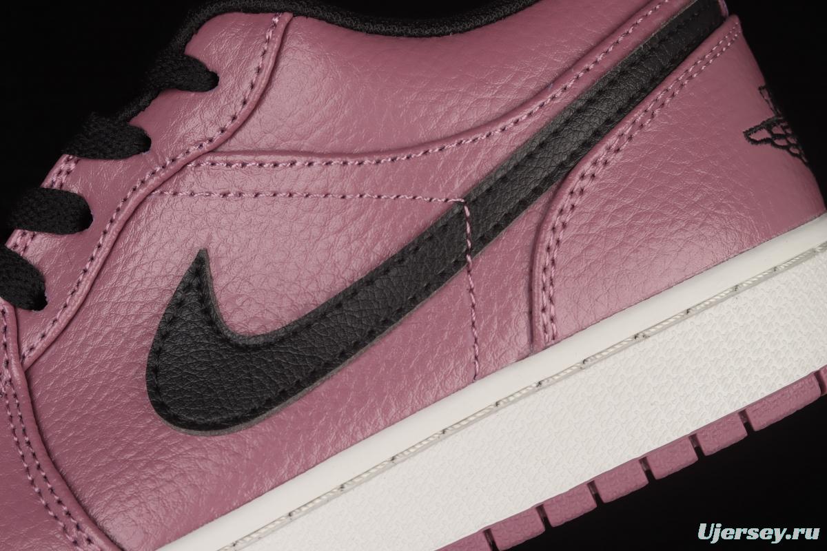 Air Jordan 1 Low Magenta magenta black low gang culture leisure sports board shoes DC7268-500