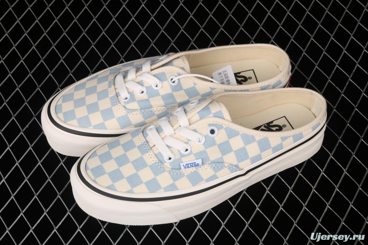 Vans Authentic Anaheim checkerboard semi-dragged canvas lazy shoes VN0A54F75BU