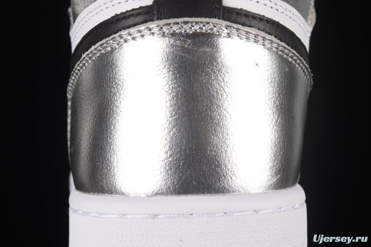 Air Jordan 1 High OG Wmns Silver Toe metal black silver silver toe CD0461-001