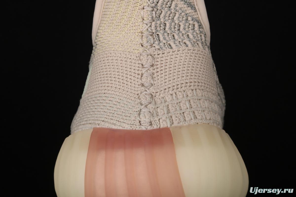 Adidas Yeezy Boost 350 V2 FW5318 Darth Coconut 350 second generation hollowed-out swan white sky star color BASF popcorn