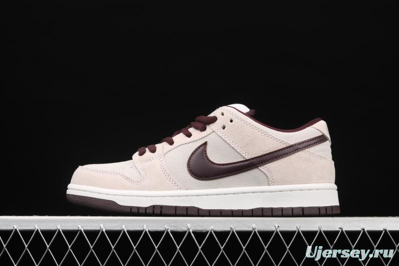 NIKE SB DUNK Low Desert Sand dark brown gray low top series leisure board shoes BQ6817-004