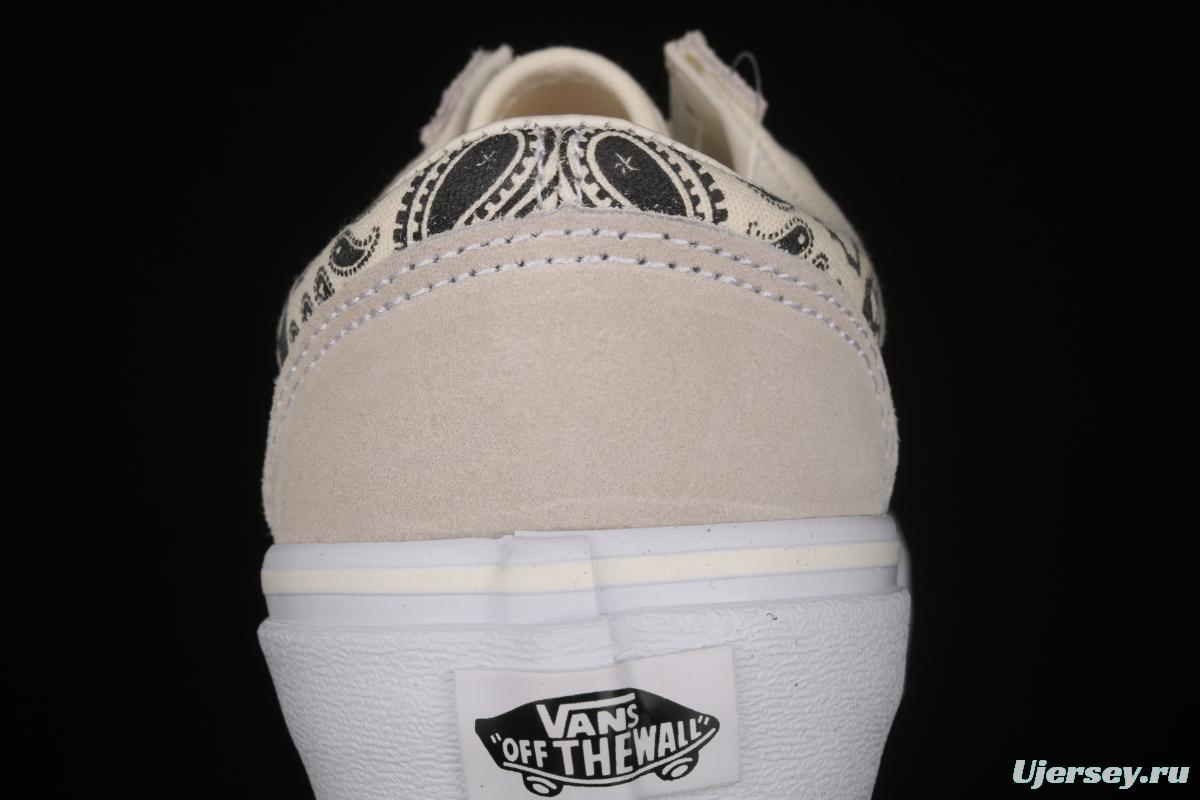 Vans Style 36 million skull print low side vulcanized canvas casual shoes VN0A4BVEN8K White Skeleton