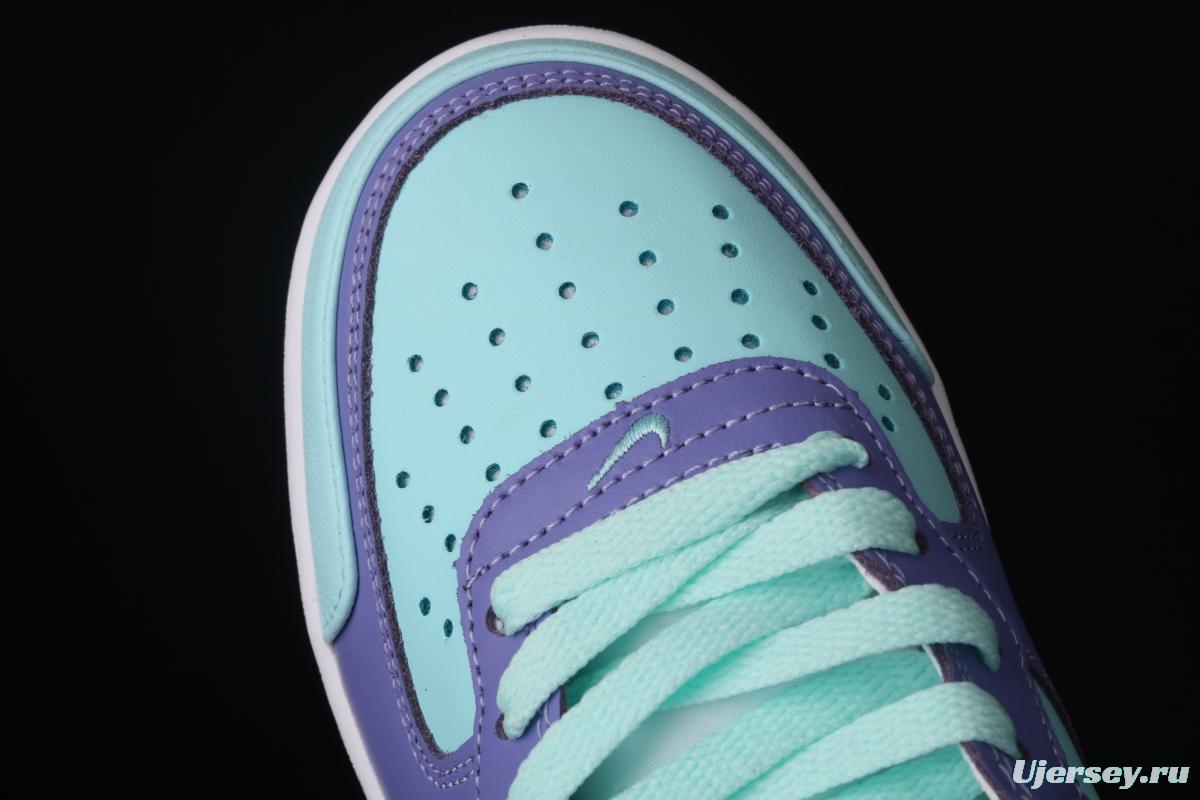 NIKE Air Force 1 Mid sells blue and purple color Zhongbang leisure board shoes CV3039-107overseas