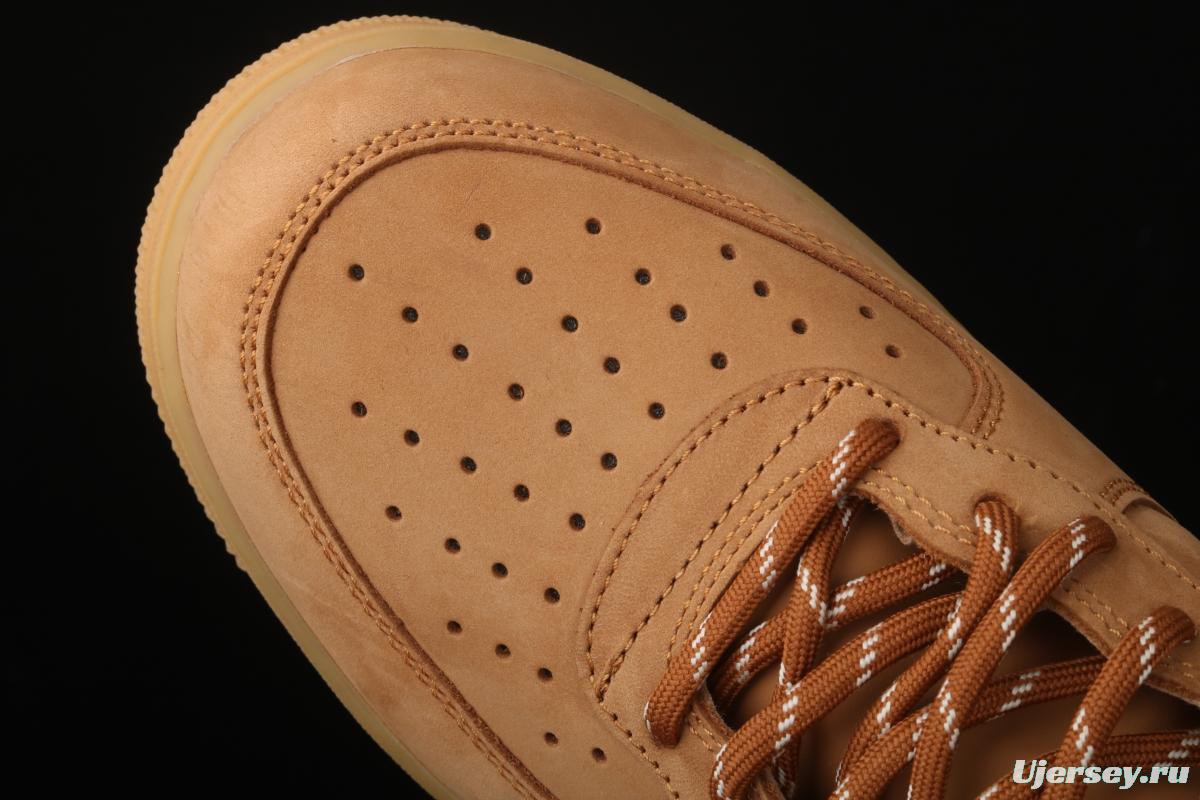 NIKE Air Force 1 High'07 2019 new wheat color high upper shoes CJ9178-200