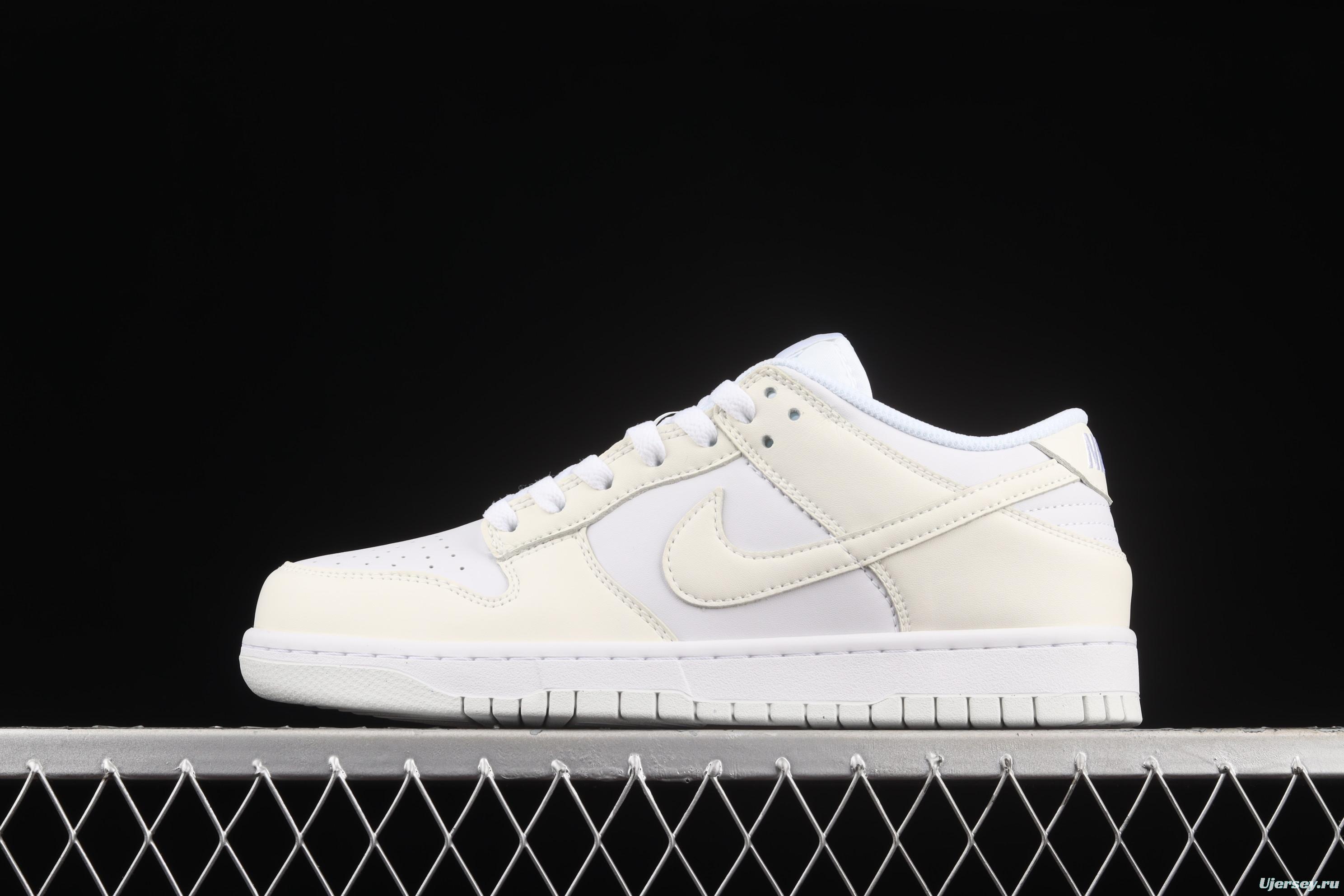 NIKE DUNK Low Next Nature sea salt cream white SB crushed backboard low upper board shoes DD1873-101