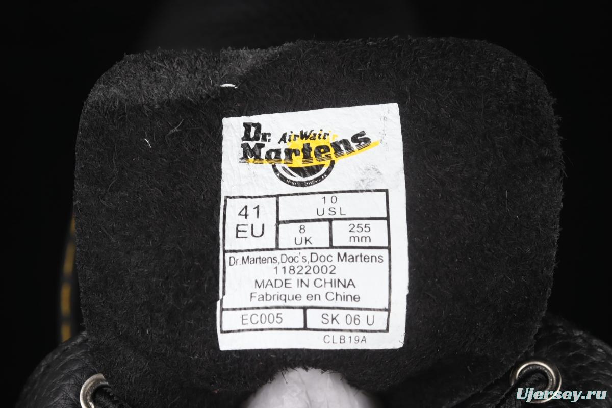 Dr.martens Martin Boot 1460 Series Litchi pattern soft Leather Gao Bang R11822206