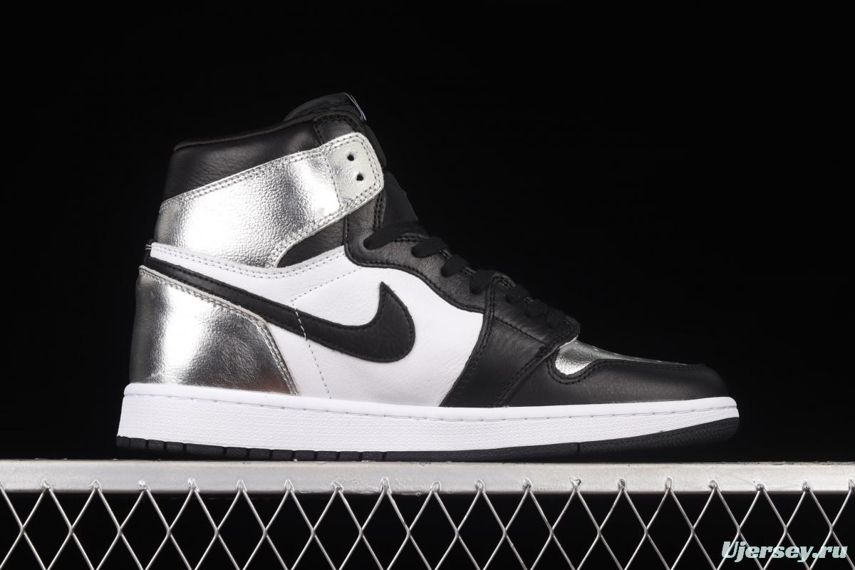 Air Jordan 1 High OG Wmns Silver Toe metal black silver silver toe CD0461-001