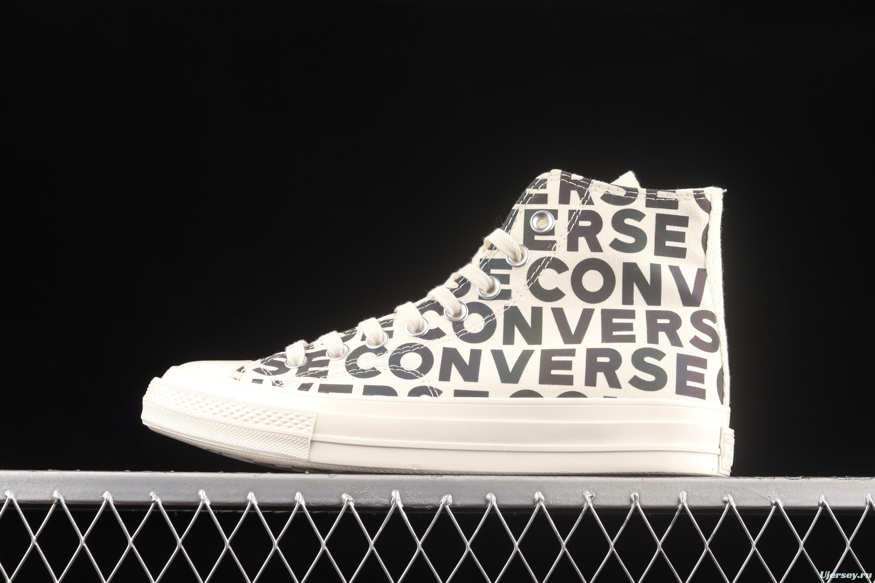 Converse Chuck 70 Converse reflective letter high upper canvas sports shoes 172511C