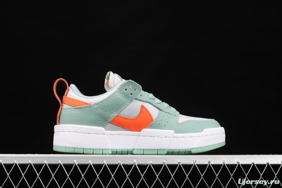 NIKE DUNK Low Disrupt White/Sand/Ghost/Sail lightweight dunk destruction series deconstructed wind low side casual skateboard shoes DJ3077-001