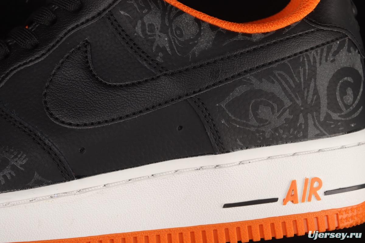 NIKE Air Force 11607 Skeleton QS Halloween theme limited casual board shoes DC8891-001