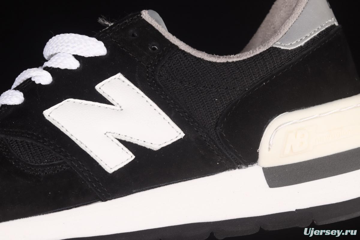 New Balance NB990 series of high-end American retro leisure running shoes W990BLK