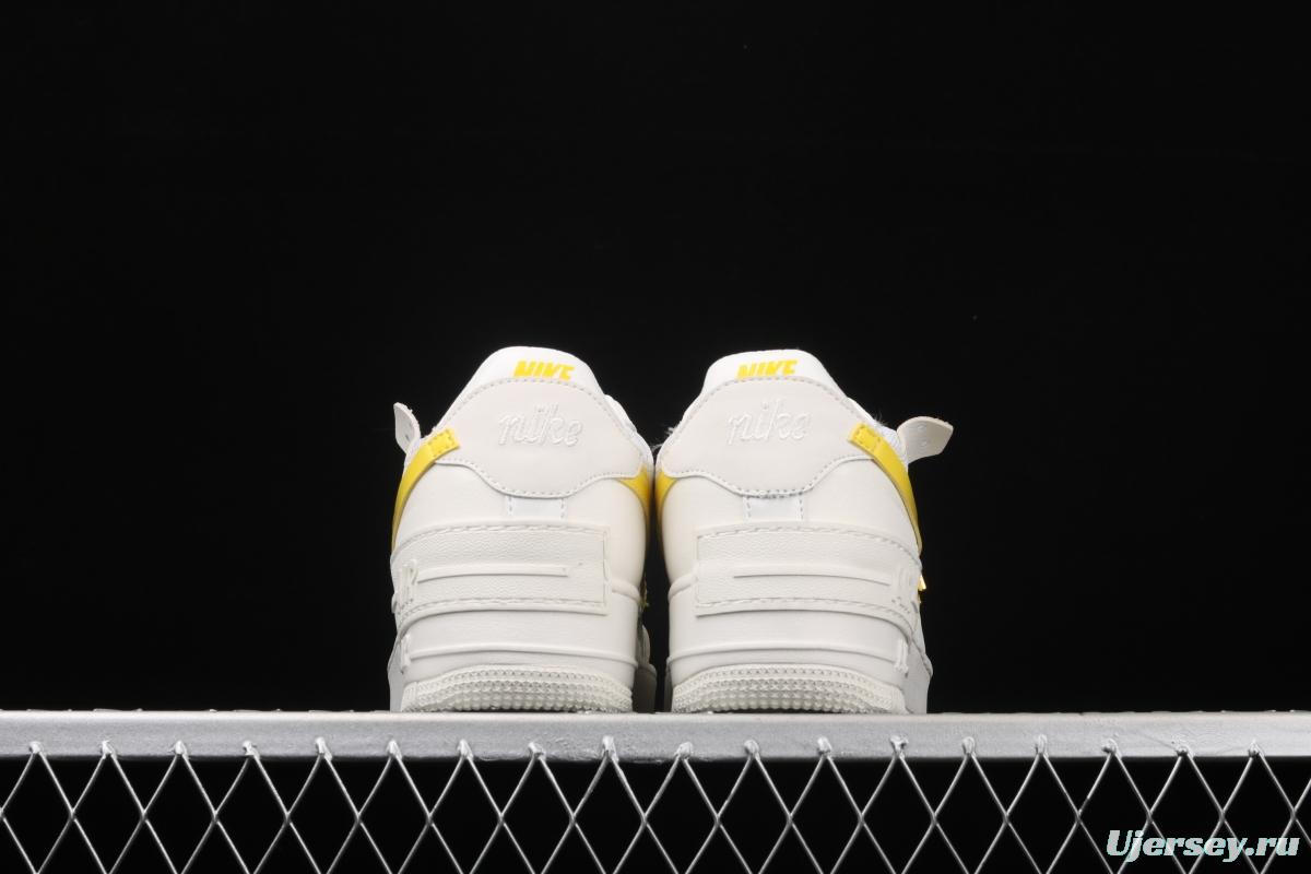 NIKE Air Force 1 ShAdidasow light weight heightened low-top board shoes CZ0375-100