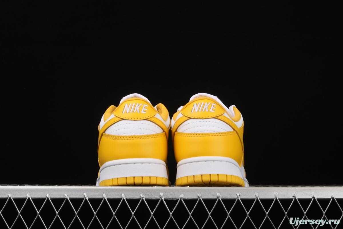 NIKE SB DUNK Low SP Syracuse yellow and white full-head low-top skateboard shoes CU1726-901