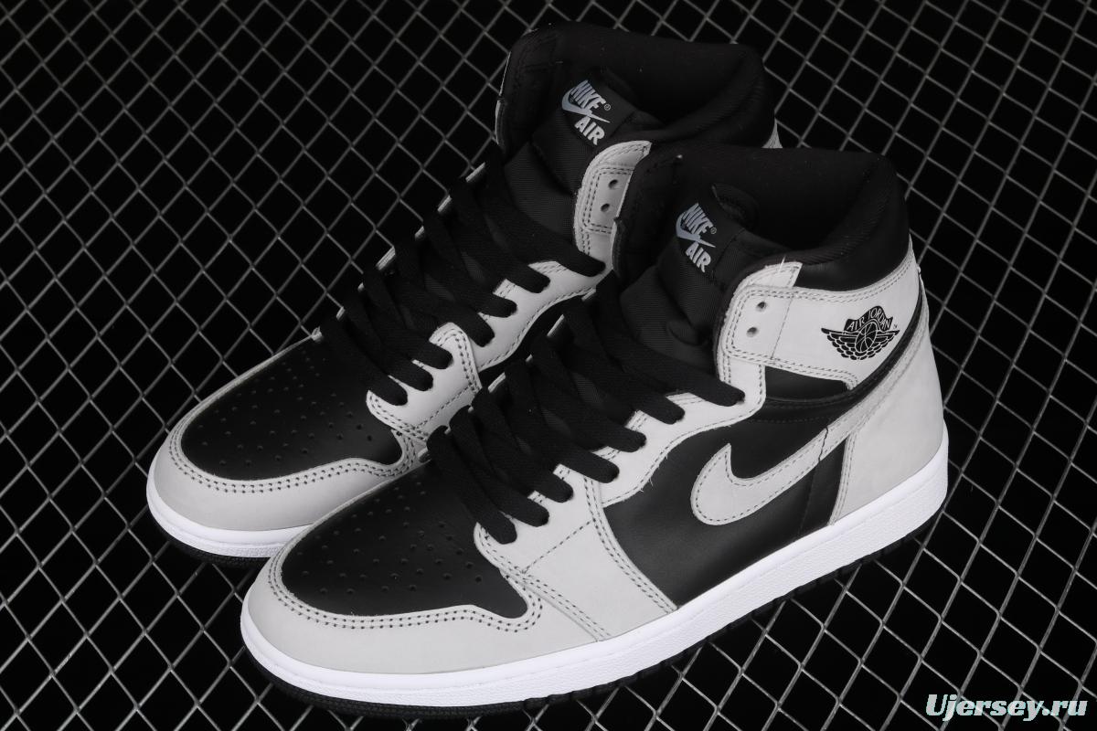 Air Jordan 1 High Gao Bang Gray Panda Shadow Gray 2.0 575441-035 555088-035
