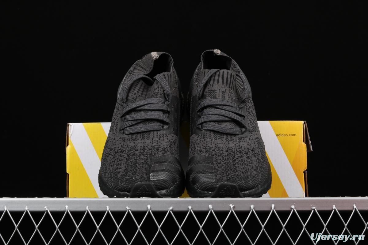 Adidas Ultra Boost Uncaged LTD Triple Black BA7996 socks and shoes