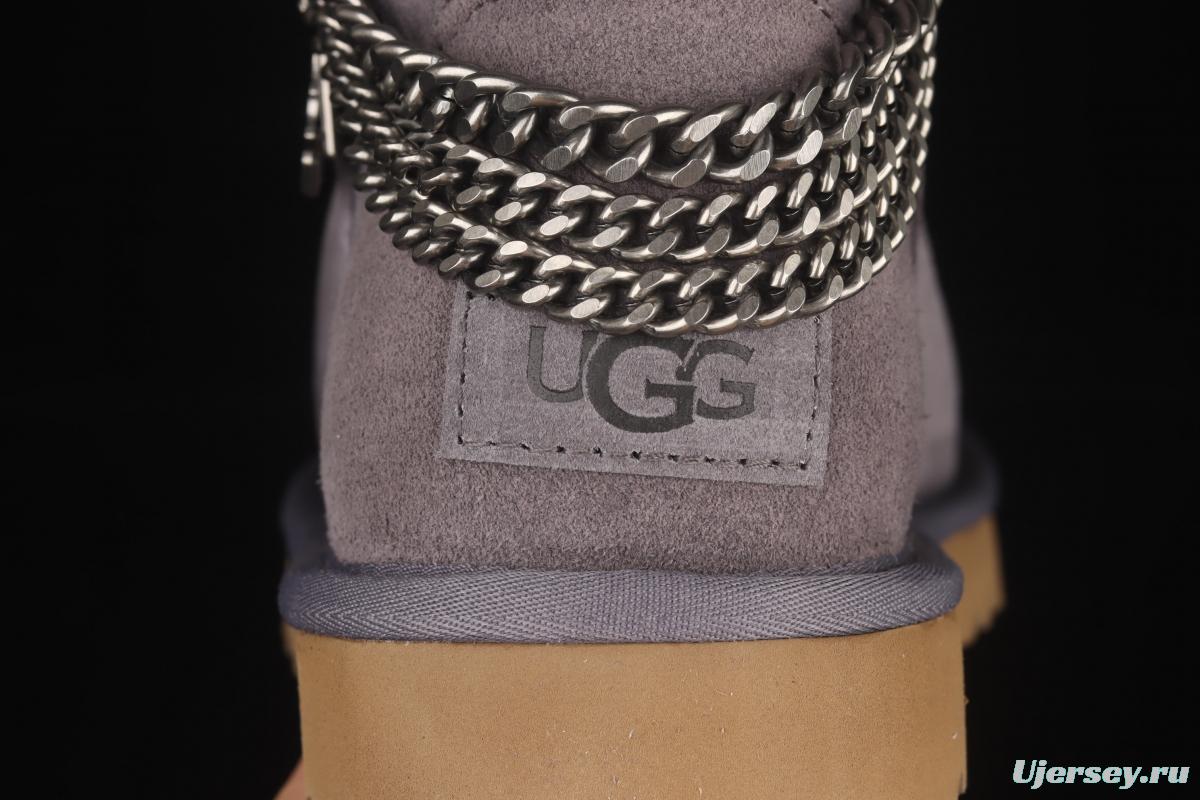 UGG Mini Bailey Button II outdoor snow boots in metal chain 1123668